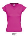 Dames  T-shirt Sols V-Neck Victory Fuchsia